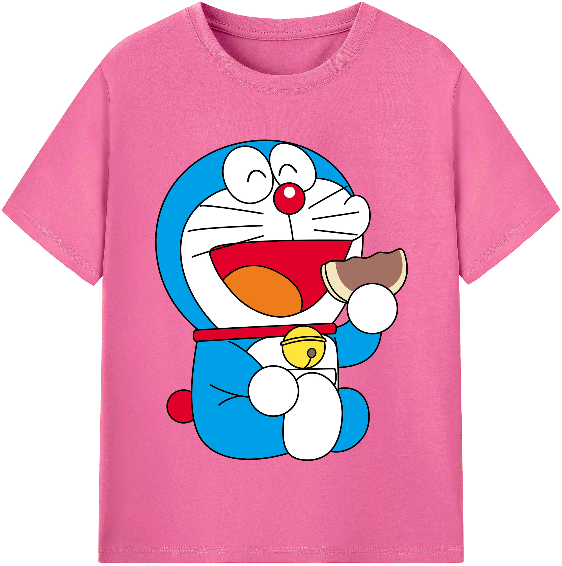 （画像用） ドラえもん Doraemon レディースカジュアルプリントTシャツ（綿100％）